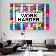 Work Harder Canvas Wall Art-MinimalisticDecor.com