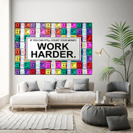 Work Harder Canvas Wall Art-MinimalisticDecor.com