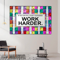 Work Harder Canvas Wall Art-MinimalisticDecor.com